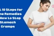 how to stop stomach cramp